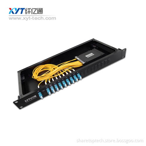 fiber optic equipment good quality CWDM module 16 channel cwdm mux demux single fiber 1U chassis new products